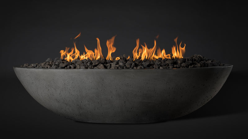 Slick Rock Concrete Oval Oasis Fire Bowl - 60" Length