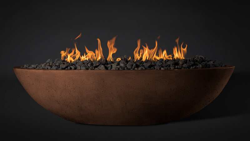 Slick Rock Concrete Oval Oasis Fire Bowl - 60" Length