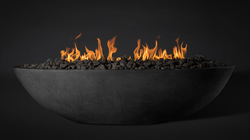 Slick Rock Concrete Oval Oasis Fire Bowl - 60" Length