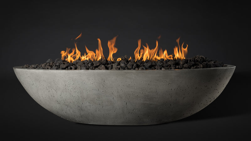Slick Rock Concrete Oval Oasis Fire Bowl - 60" Length