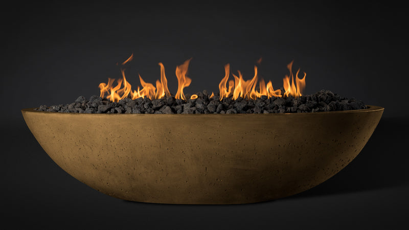 Slick Rock Concrete Oval Oasis Fire Bowl - 60" Length