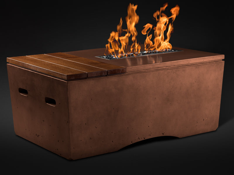 Slick Rock Concrete 48" Rectangular Oasis Fire Table