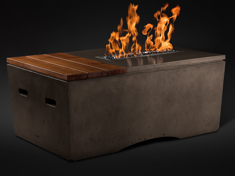 Slick Rock Concrete 48" Rectangular Oasis Fire Table