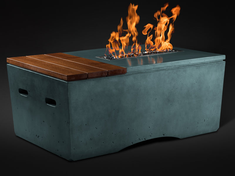 Slick Rock Concrete 48" Rectangular Oasis Fire Table