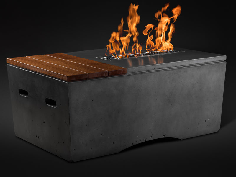 Slick Rock Concrete 48" Rectangular Oasis Fire Table