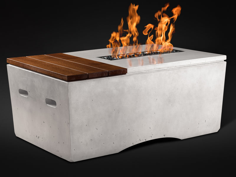 Slick Rock Concrete 48" Rectangular Oasis Fire Table