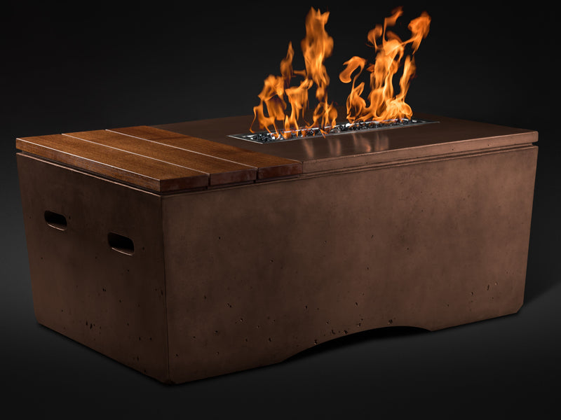 Slick Rock Concrete 48" Rectangular Oasis Fire Table