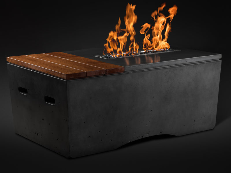 Slick Rock Concrete 48" Rectangular Oasis Fire Table