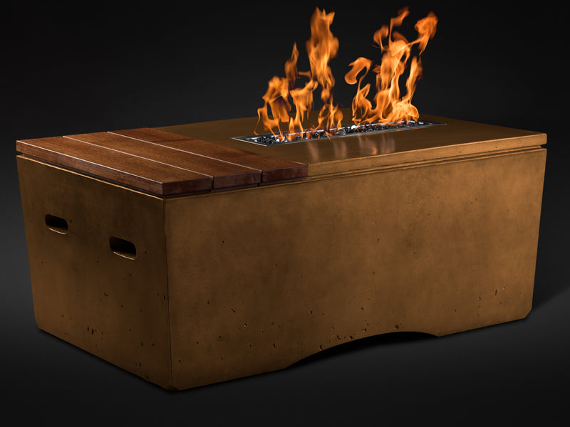 Slick Rock Concrete 48" Rectangular Oasis Fire Table