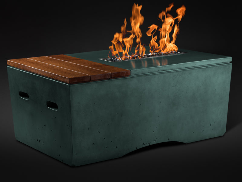 Slick Rock Concrete 48" Rectangular Oasis Fire Table