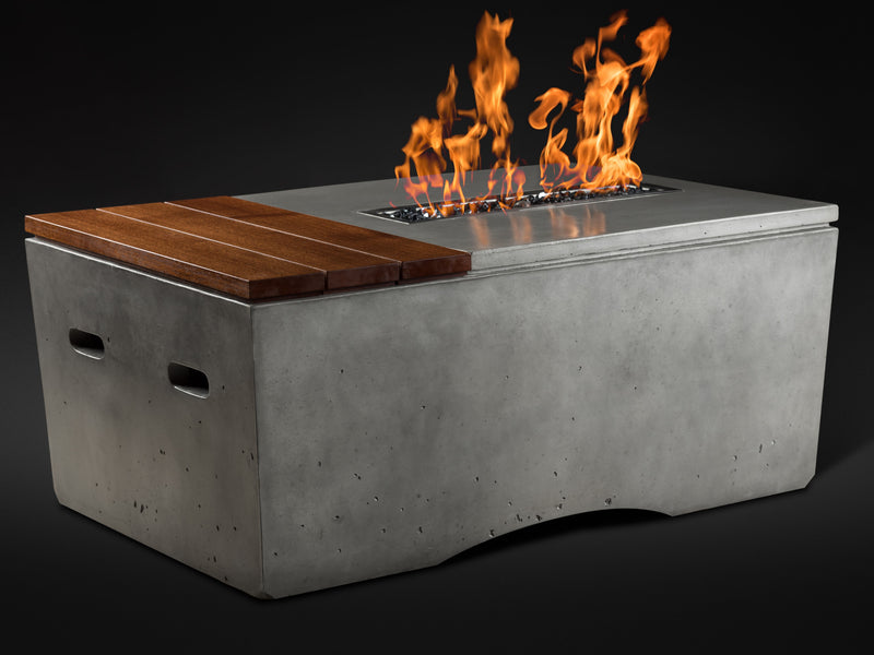 Slick Rock Concrete 48" Rectangular Oasis Fire Table