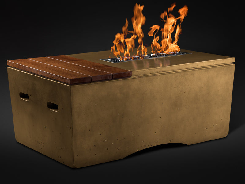 Slick Rock Concrete 48" Rectangular Oasis Fire Table