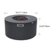 Dark Gray Pacaya fire pit with measurements on a white background