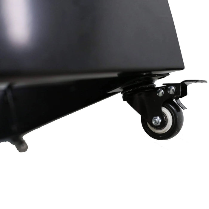 Black Metal Planter Medium + Wheels