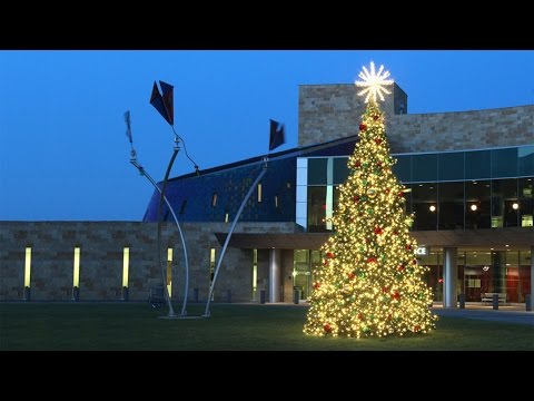 Assembly of a commercial christmas tree from Resorts Depot