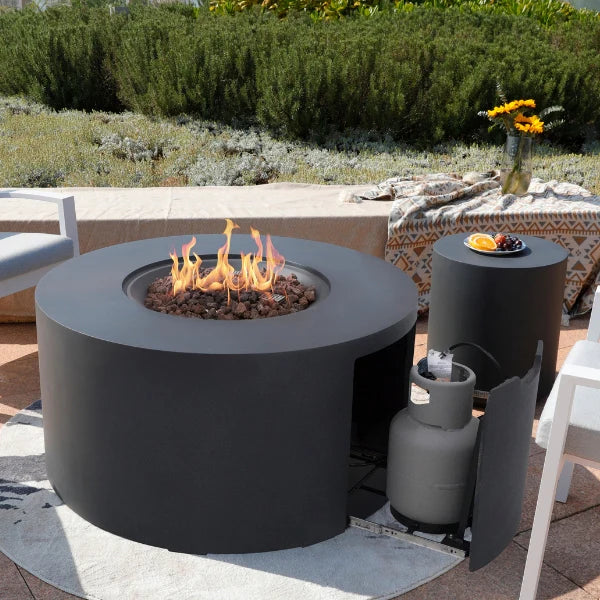 Elementi Pacaya Round Fire Table