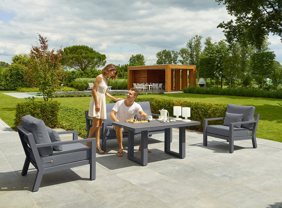Timber Lounge Set with Adjustable Table