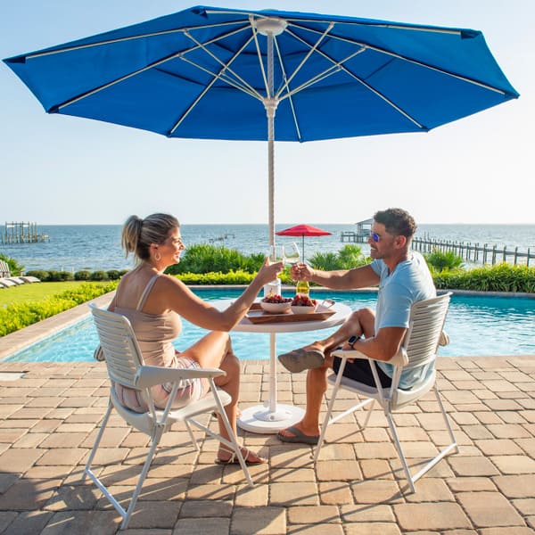 Current Luxury Helux™ Solar Motorized Market Umbrella