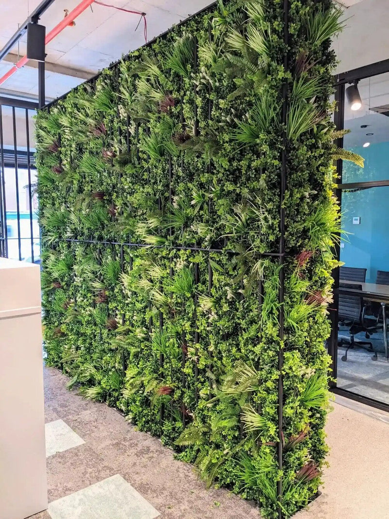 Ultra Luxury Tropical Vista Artificial Vertical Garden 40" x 40" 11SQ FT Commercial Grade UV Resistant