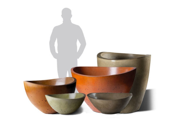 Slick Rock Concrete Wave Planter - Extra Large