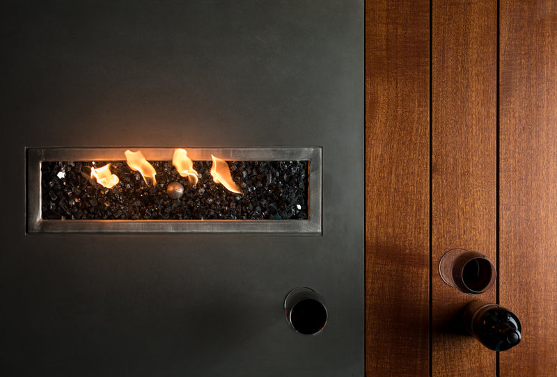Slick Rock Concrete 48" Rectangular Oasis Fire Table